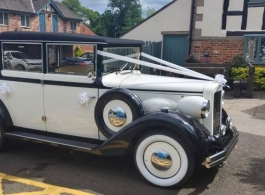 Convertible vintage car for weddings in Wakefield